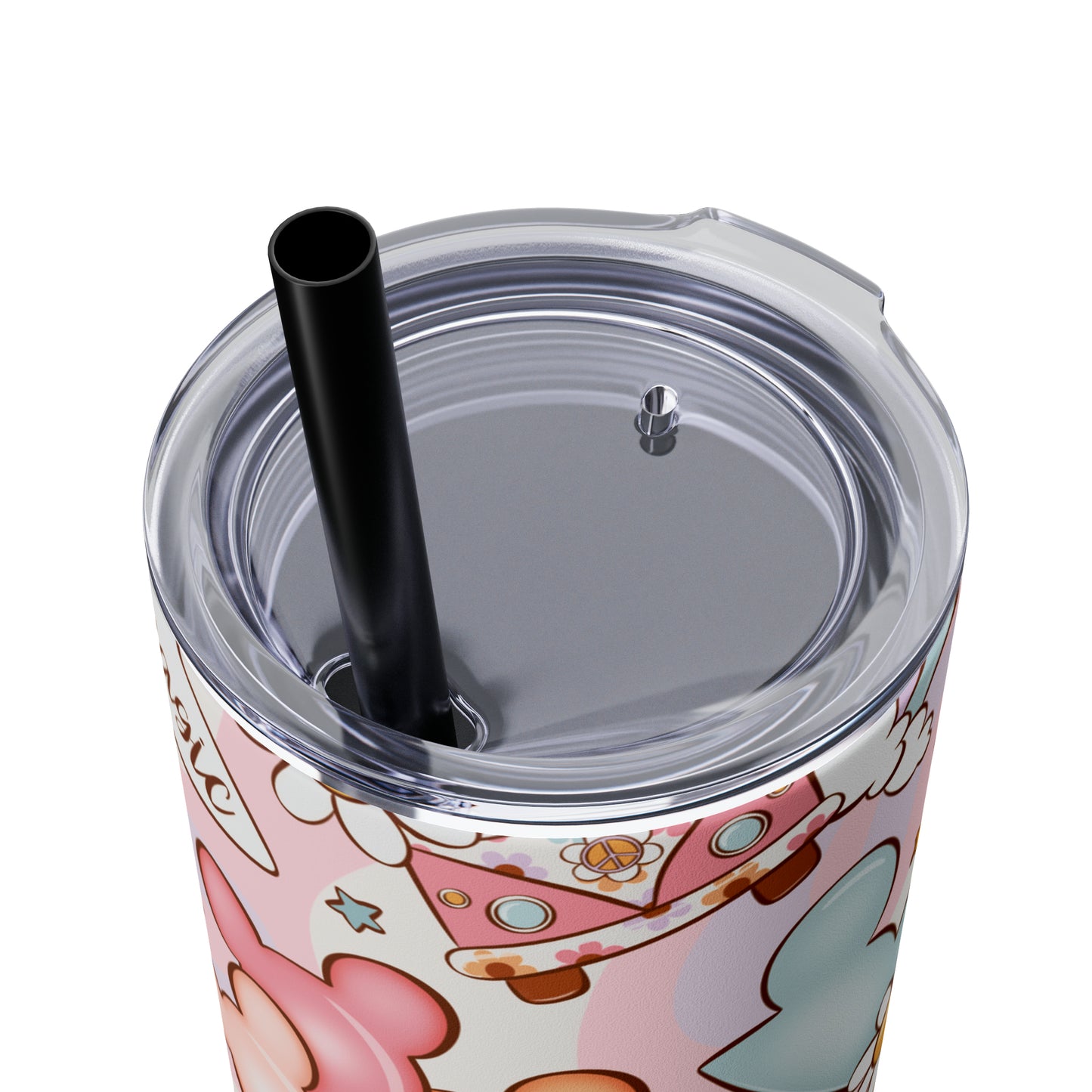 Magical Print Skinny Tumbler with Straw, 20oz