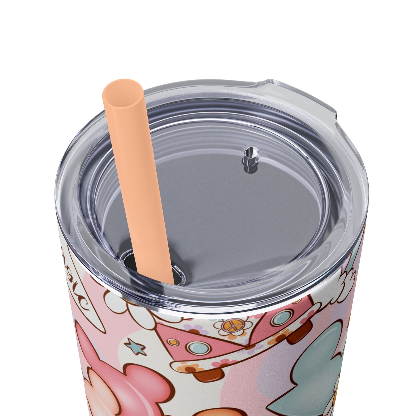 Magical Print Skinny Tumbler with Straw, 20oz