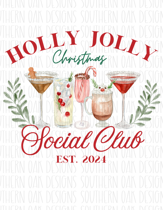 Holly Jolly Christmas Social Club Digital Download