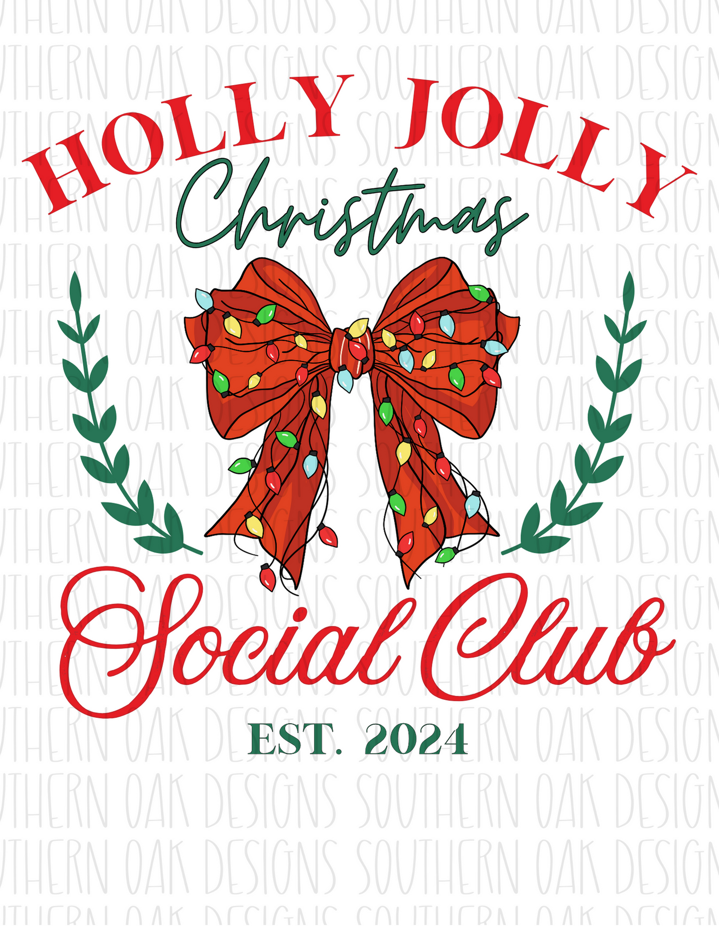 Holly Jolly Christmas Social Club Digital Download