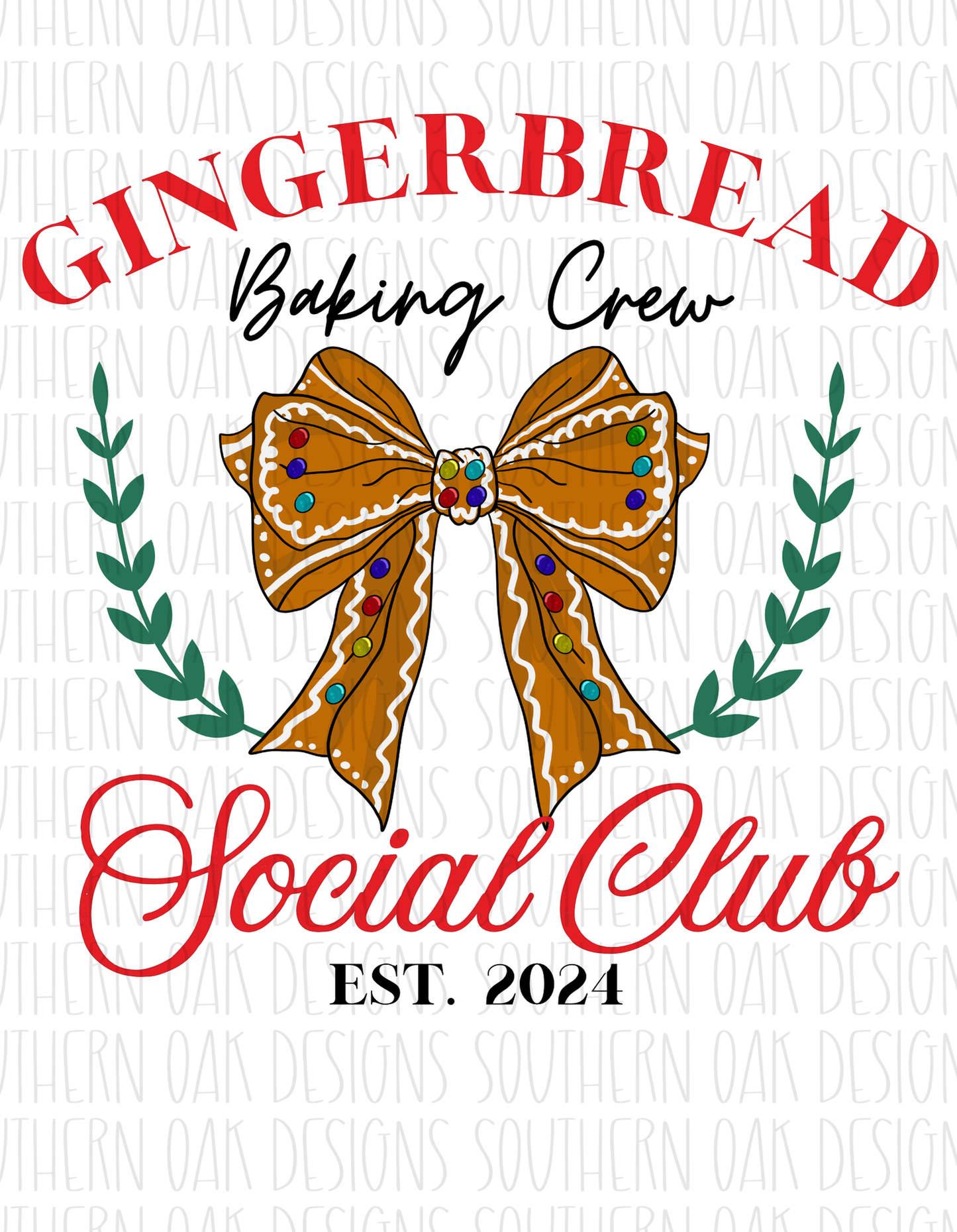 Gingerbread Baking Social Club Digital Download