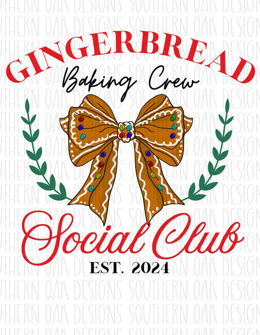 Gingerbread Baking Social Club Digital Download