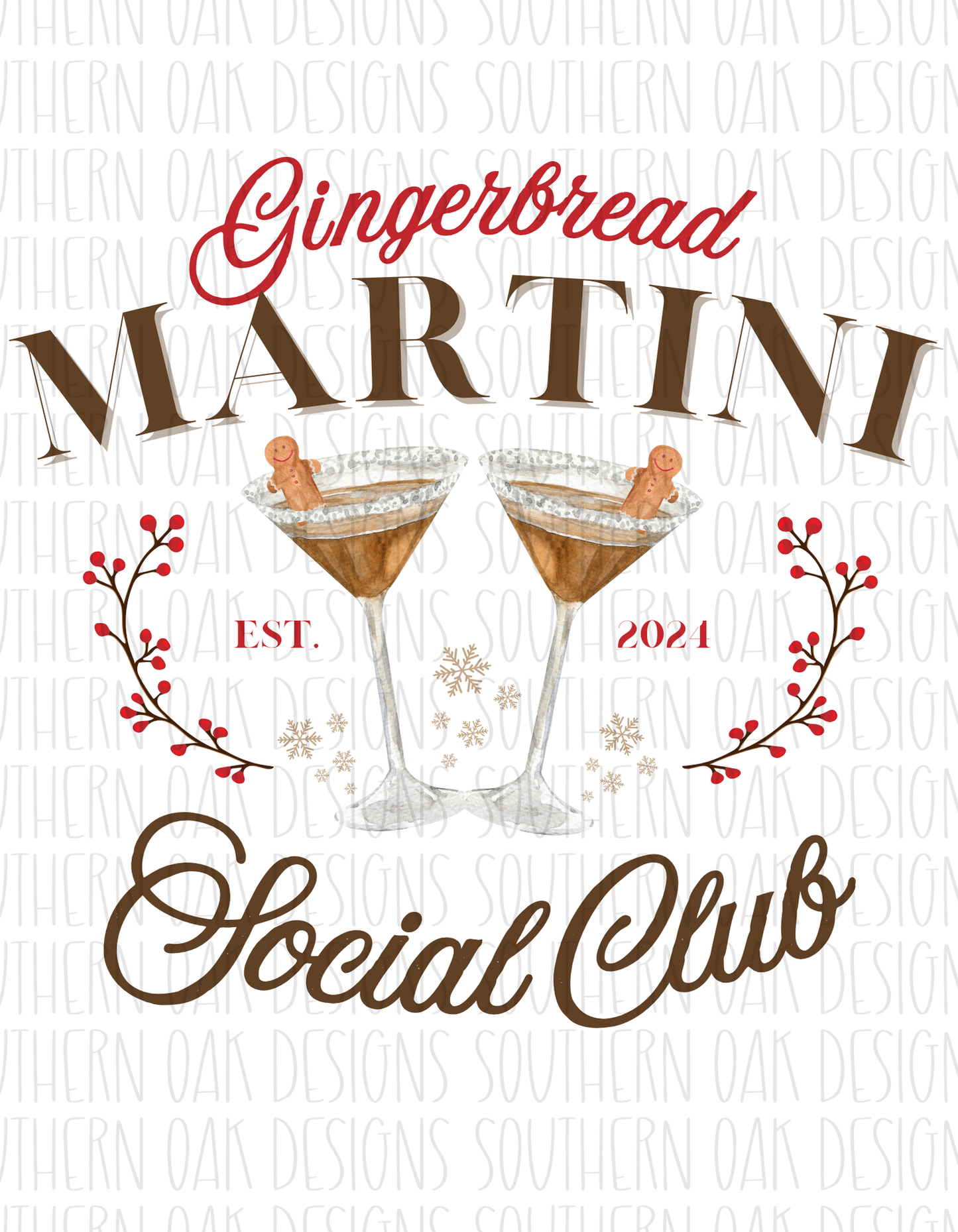 Gingerbread Martini Social Club Digital Download