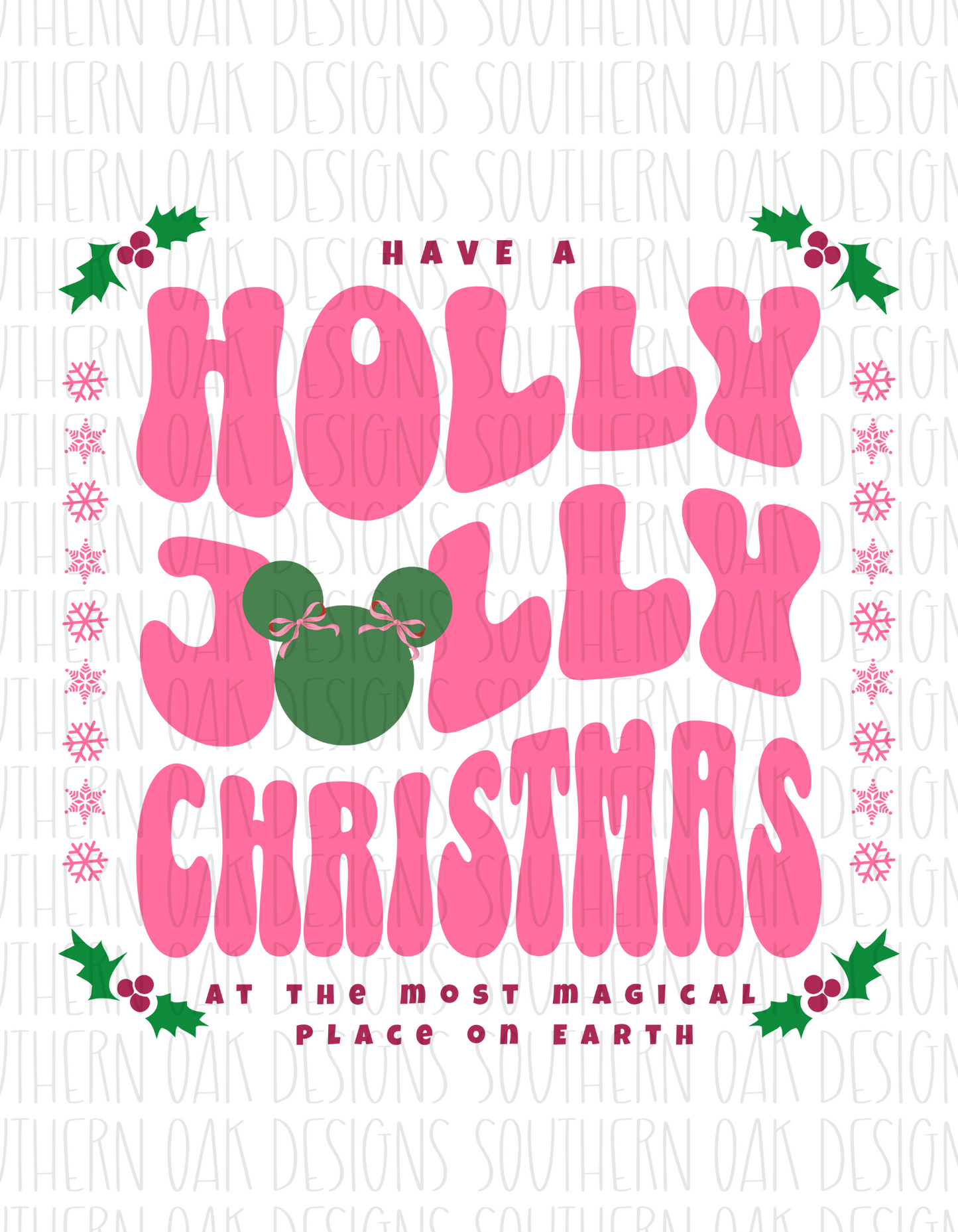 Holly Jolly Magical Christmas Digital Download