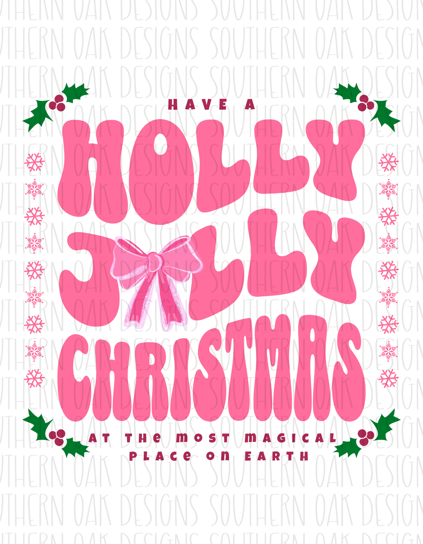 Holly Jolly Magical Christmas Digital Download