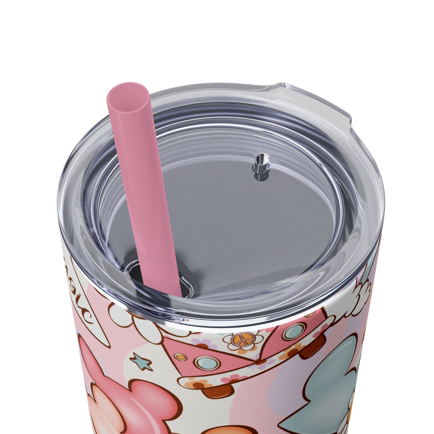 Magical Print Skinny Tumbler with Straw, 20oz