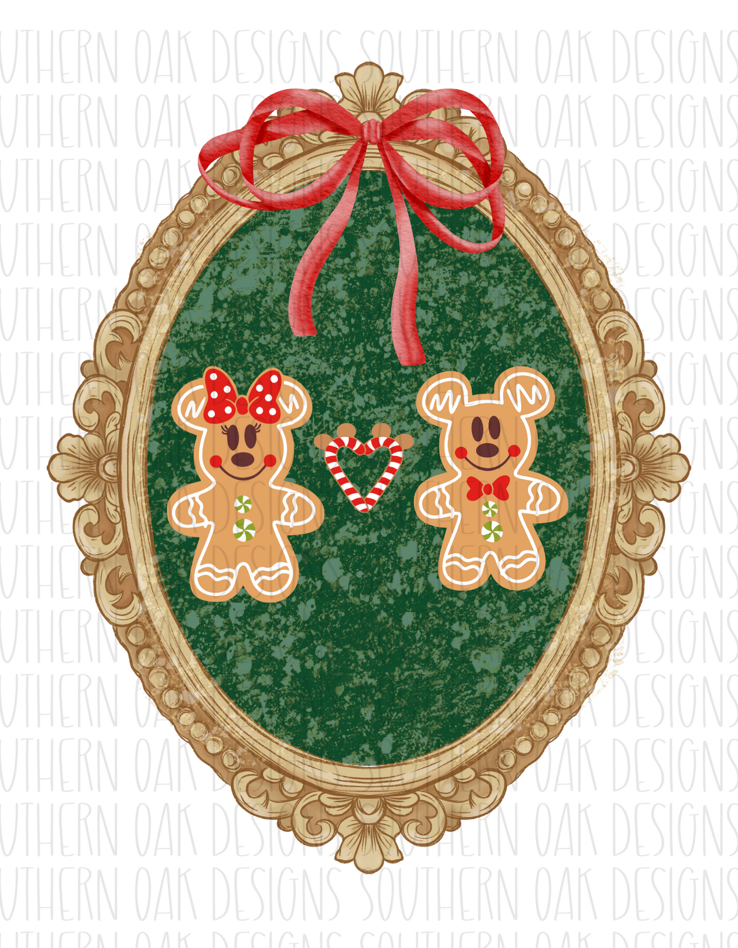 Gingerbread Frame Digital Download