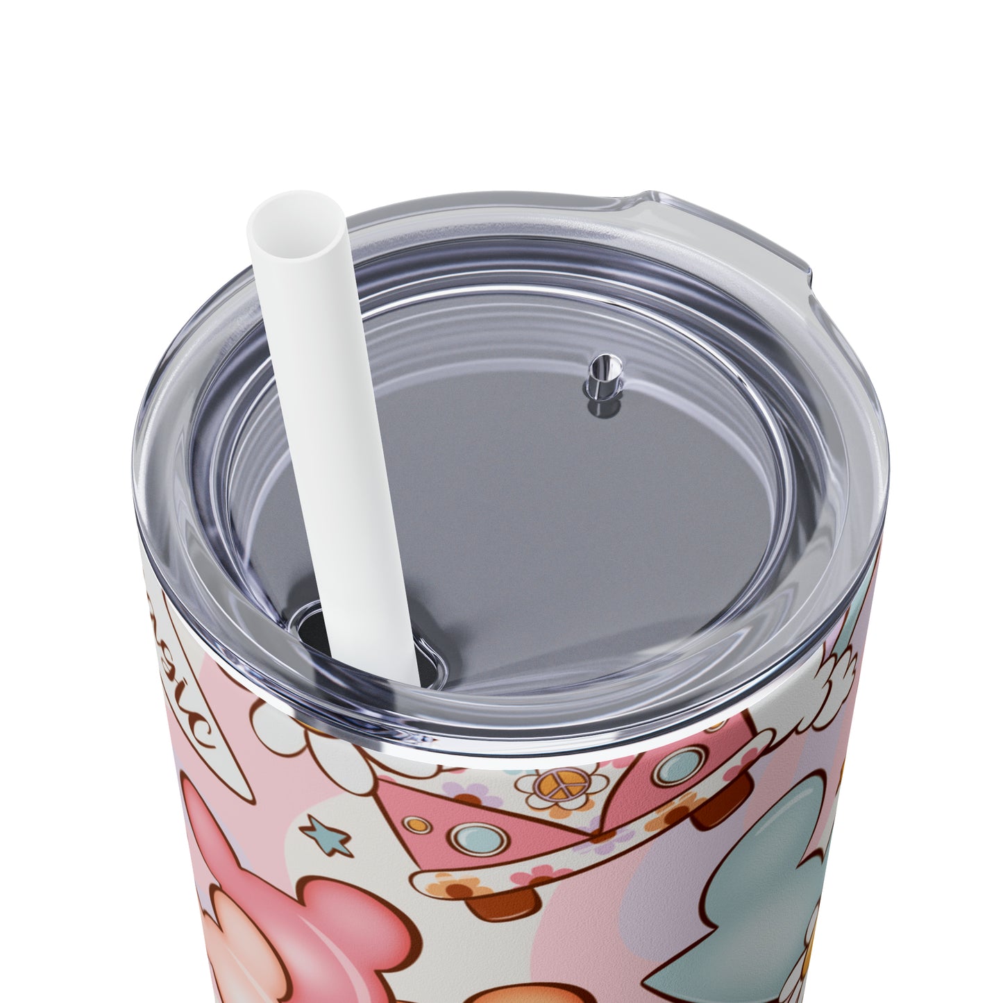 Magical Print Skinny Tumbler with Straw, 20oz