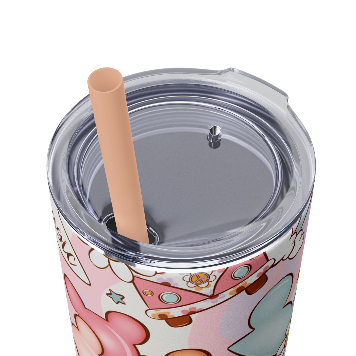 Magical Print Skinny Tumbler with Straw, 20oz