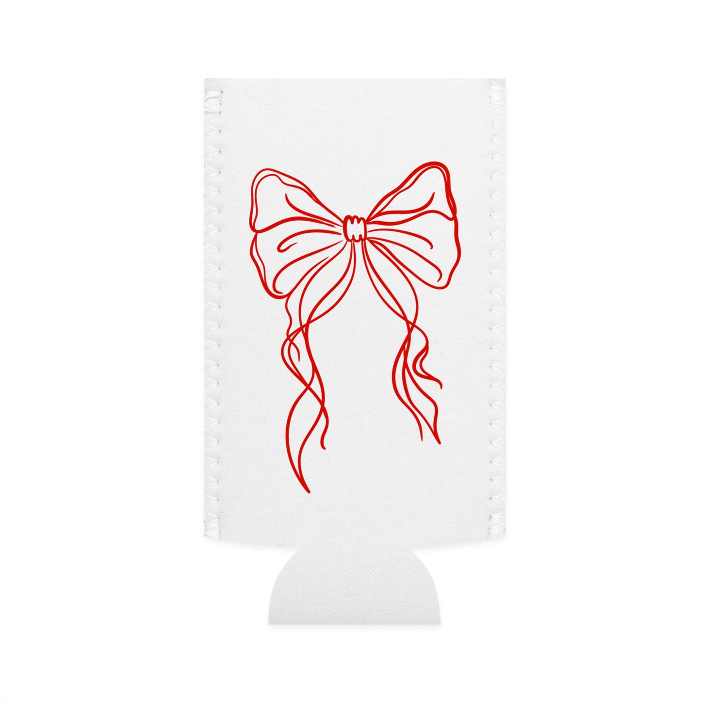 Red Bow Koozie