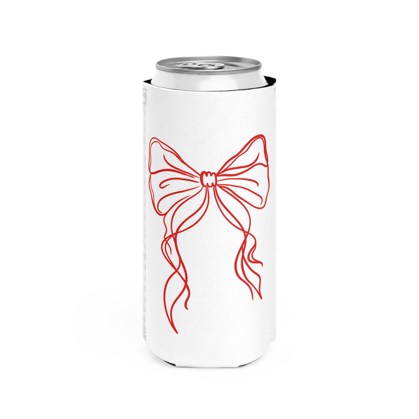 Red Bow Koozie