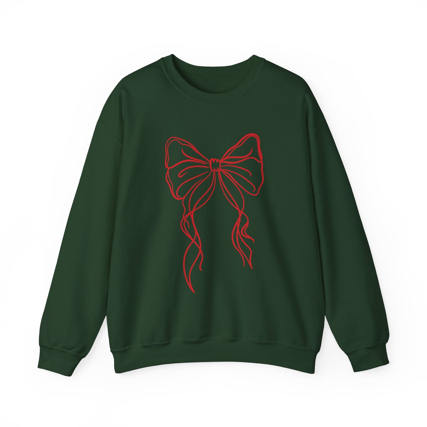 Red Christmas Bow Sweatshirt