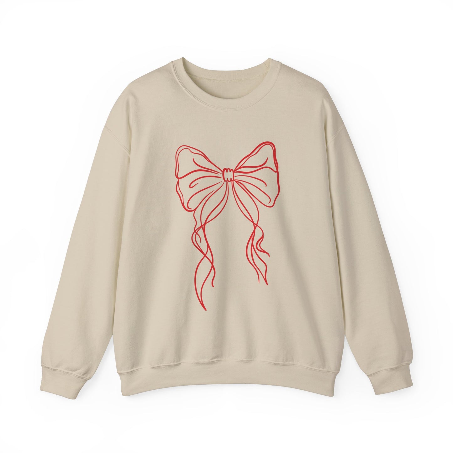 Red Christmas Bow Sweatshirt