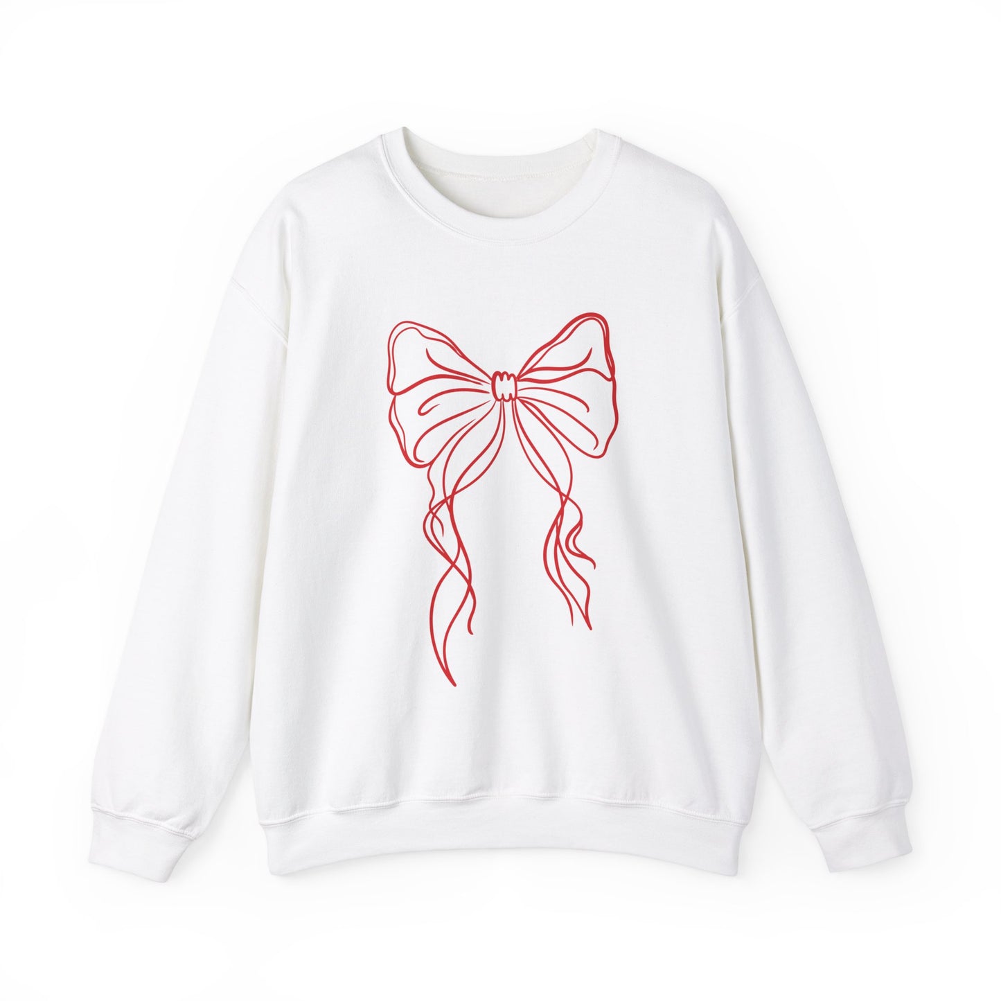 Red Christmas Bow Sweatshirt