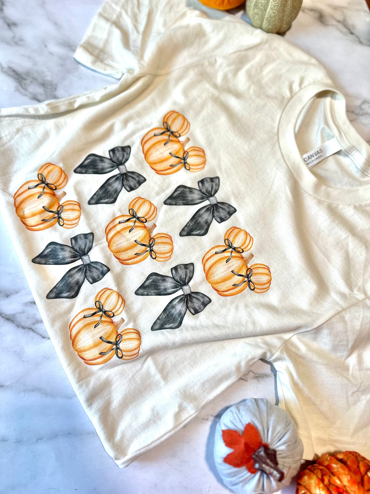 Bows and Pumpkin Tee