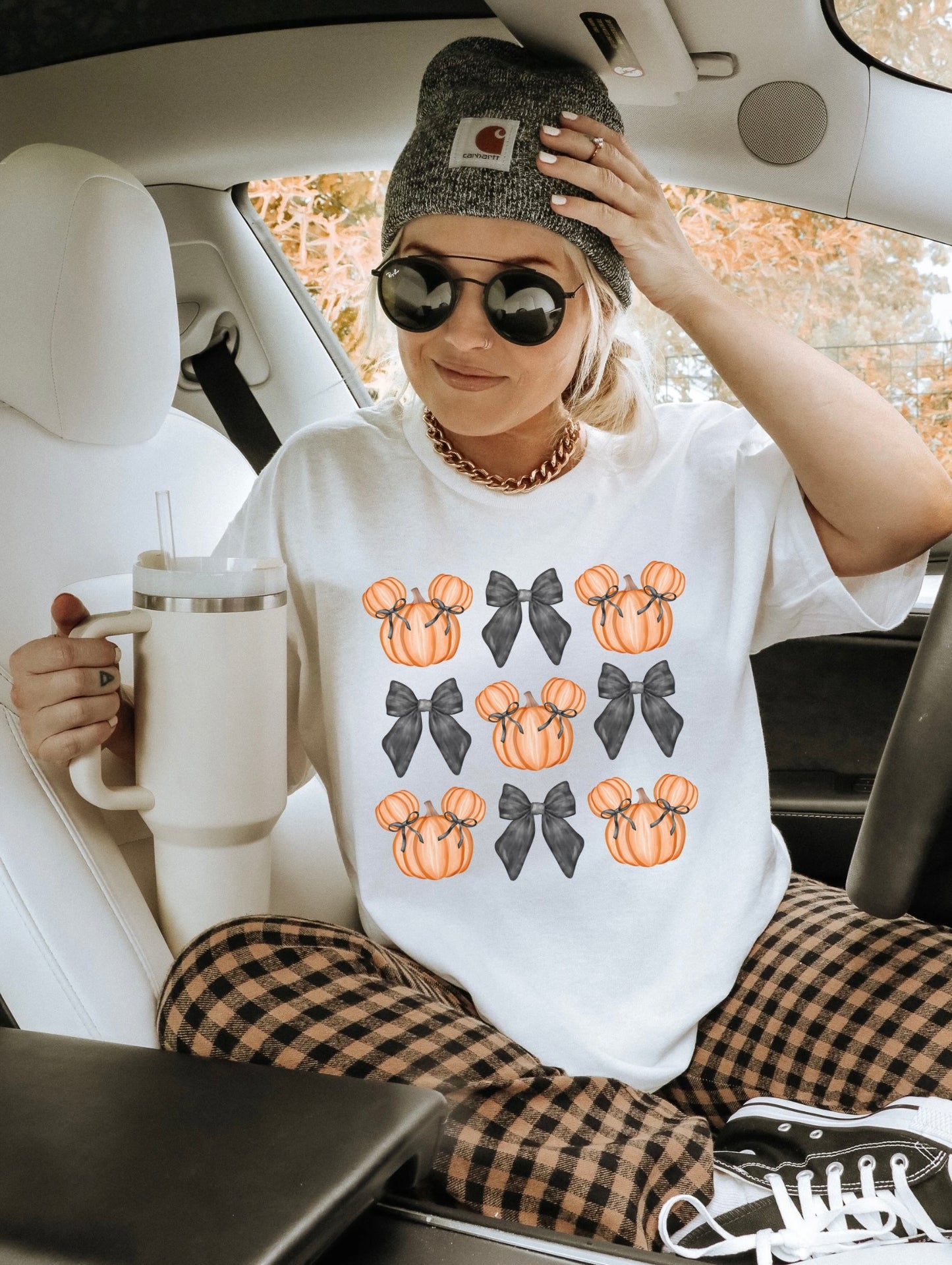 Bows and Pumpkin Tee